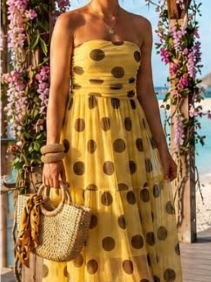 Sophia Polka Dot Maxi Dress